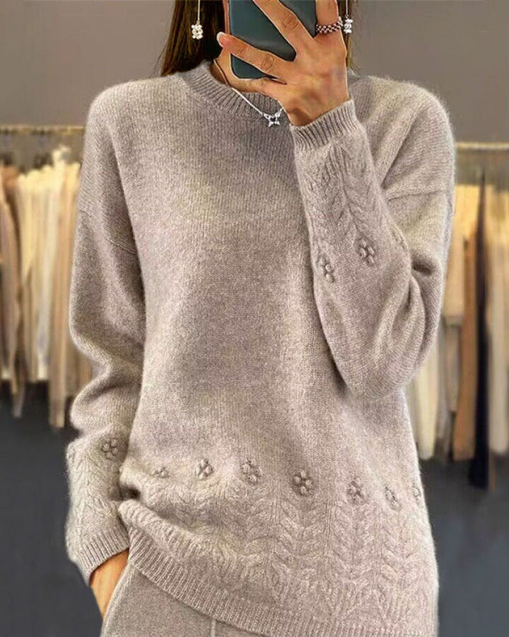 Drune | Einfarbig Passender Pullover Im Retro Stil