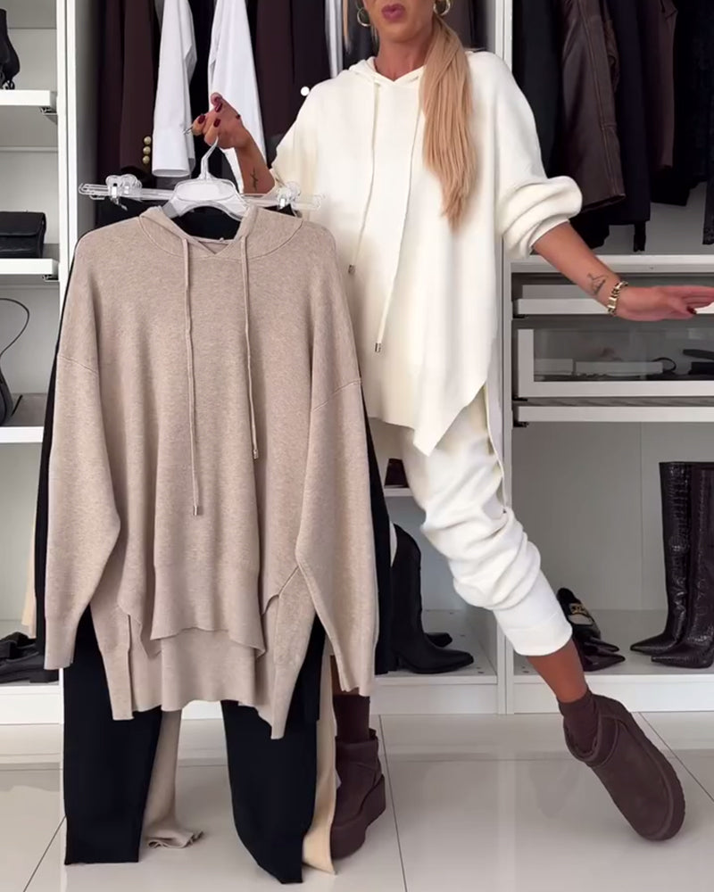 Drune | Satz Einfarbiger Pullover und Hose