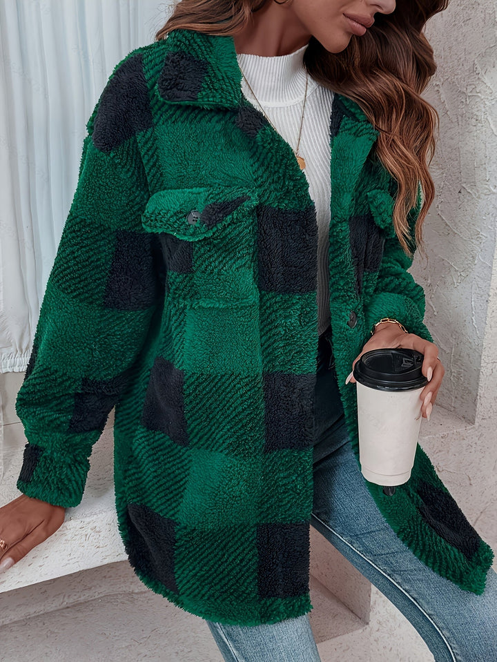 Drune | Karierte Jacke mit weicher Struktur