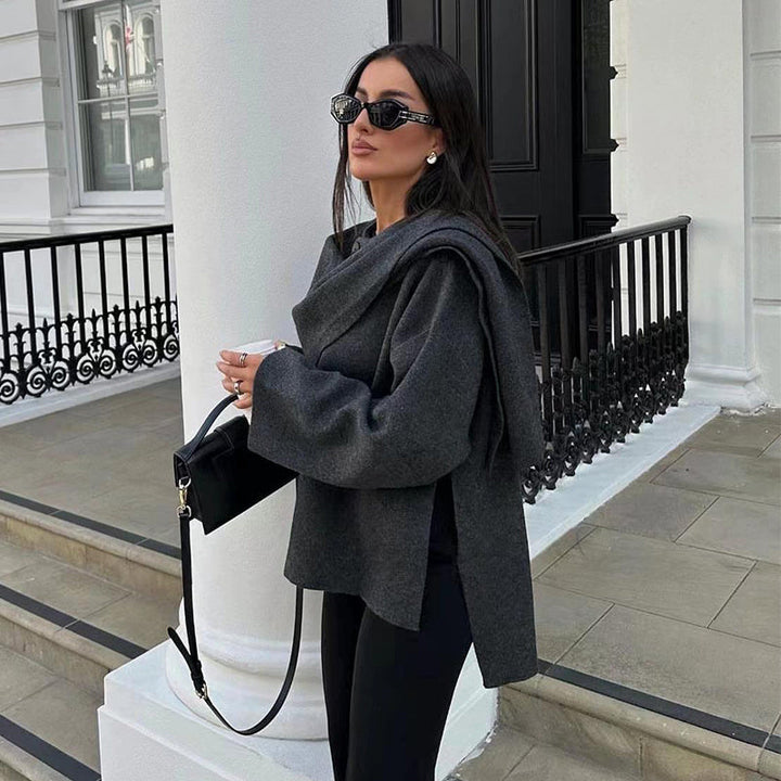 Drune | Poncho mit Asymmetrischem Cape