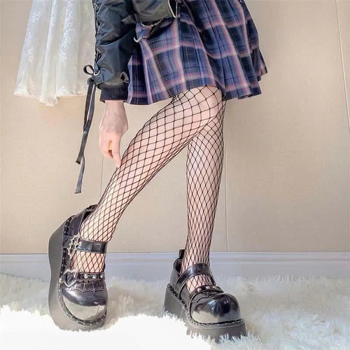 Drune | Goth Fledermaus Liebe Herz Schnalle Plattform Lolita Mary Janes Schuhe