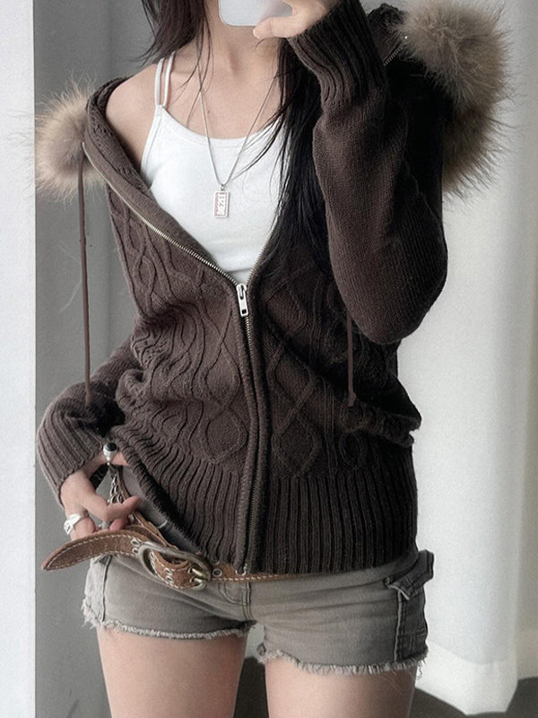 Drune | Farbe Vintage Twist und Fellnahtjacke
