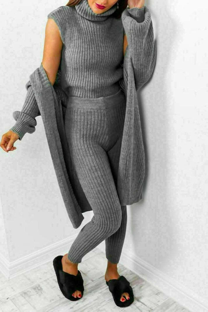 Drune | 3-teiliges Strick-Loungewear