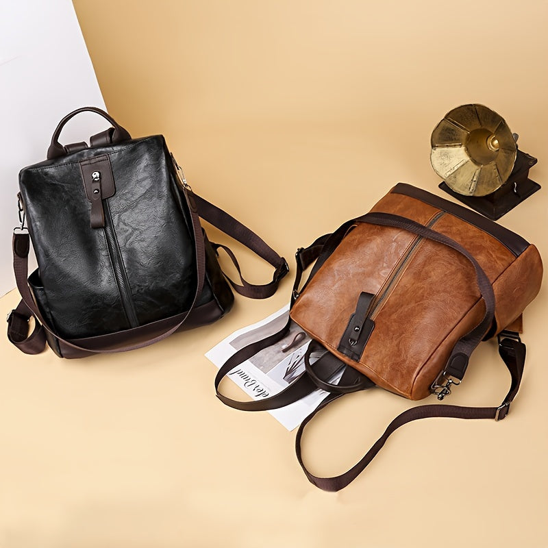 Drune | Diebstahlsicherer Damen Rucksack Vegan Anti-Diebstahl City-Backpack