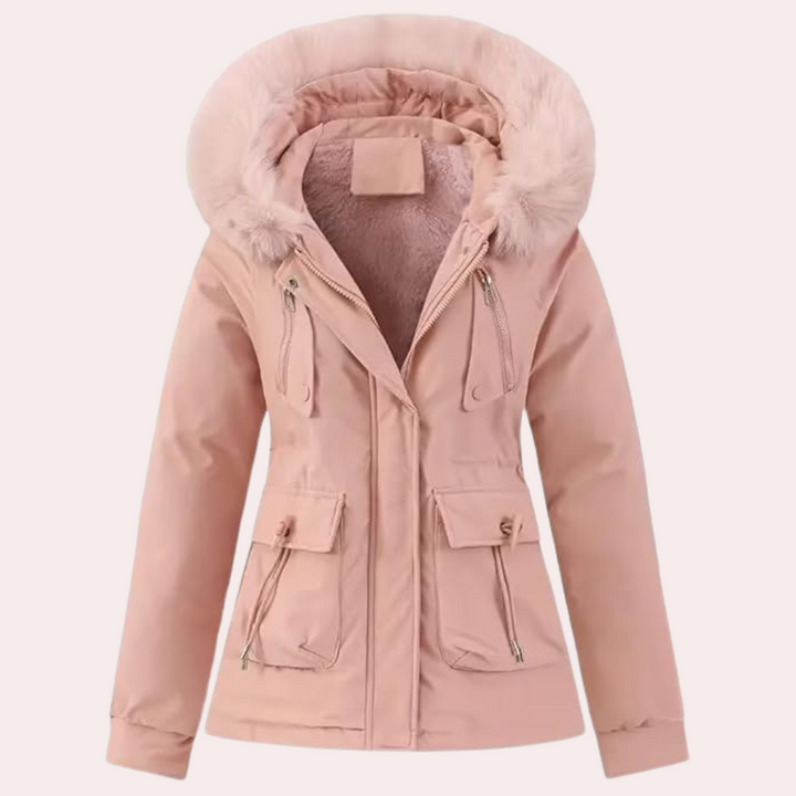 Drune | Damen Winterjacke mit Kapuze und Warmfutter