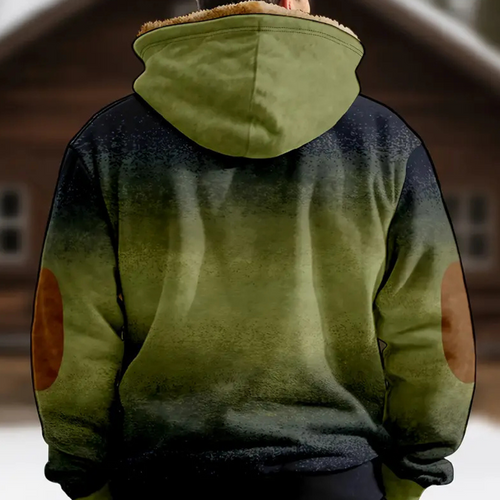 Drune | Olivgrünes Kapuzenpullover für Herren
