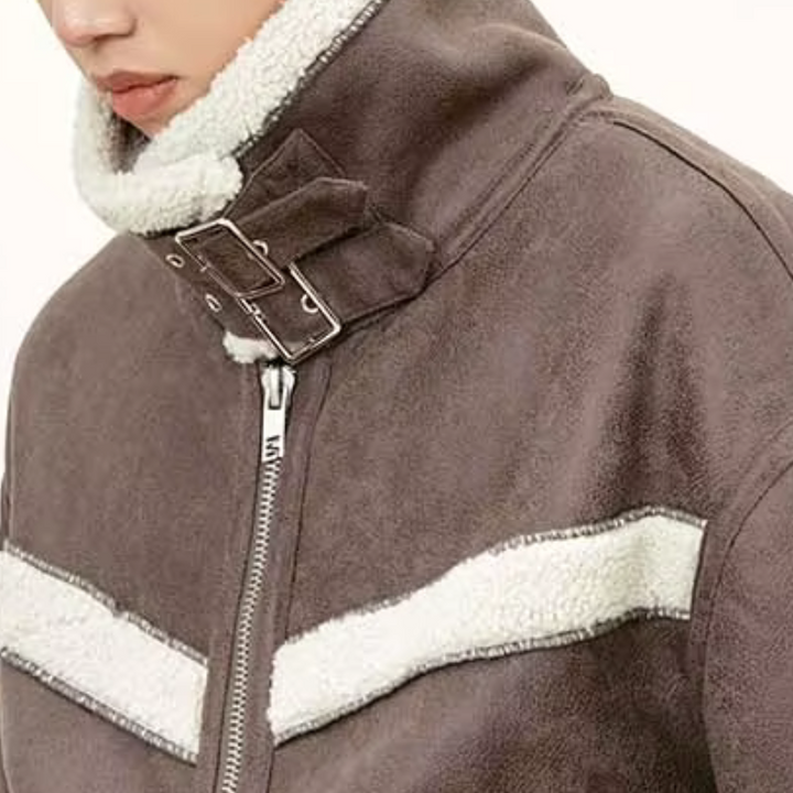 Drune | Herrenjacke in Schwarz und Braun