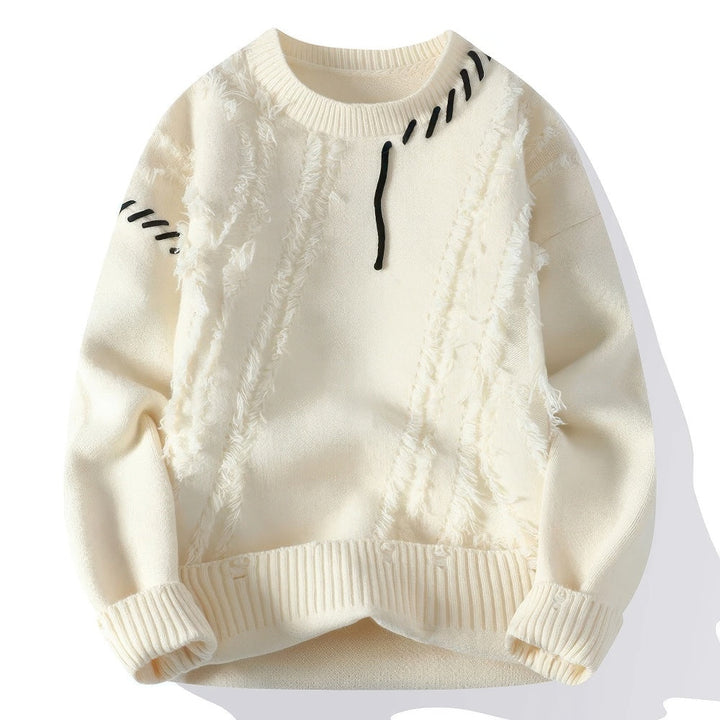 Drune | Unisex-Pullover mit Rollkragen im Patchwork-Stil