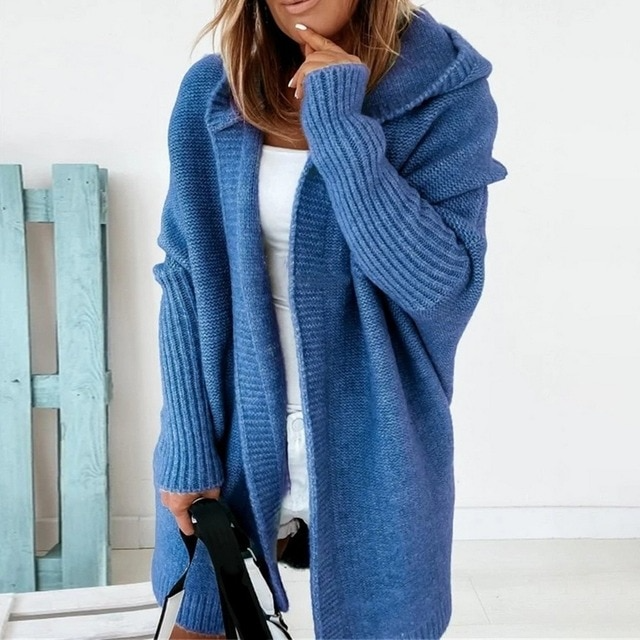 Drune Strickjacke | Lang geschnittener, wärmender Cardigan für Damen