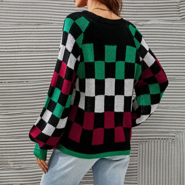 Drune | Pullover in Kontrastfarbe mit Modernem Schnitt