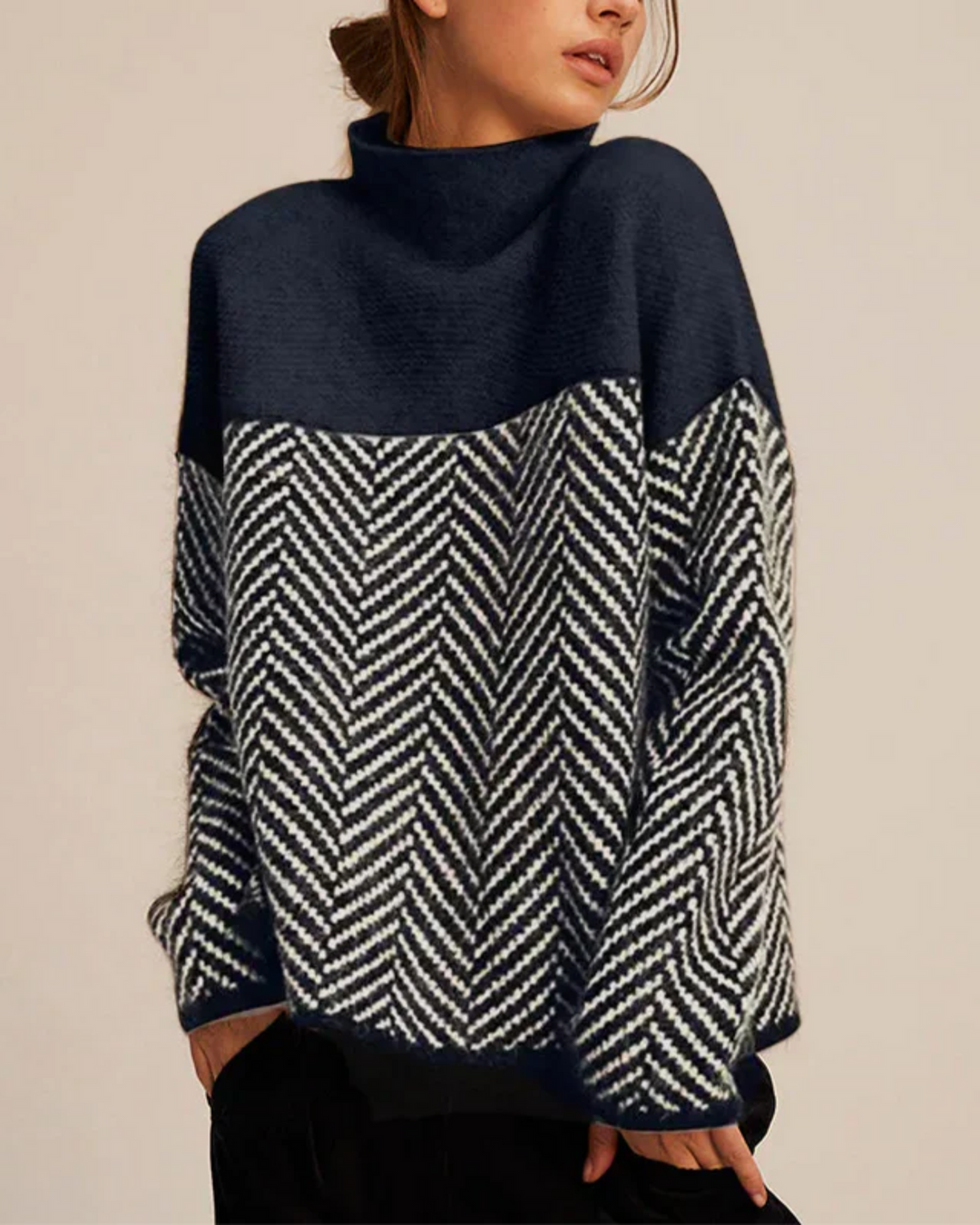 Drune | Baumwolle Rollkragen-Pullover