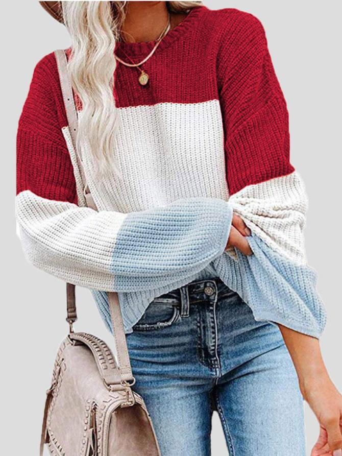 Drune | Strickpullover mit Farbblock für lässigen Herbststil