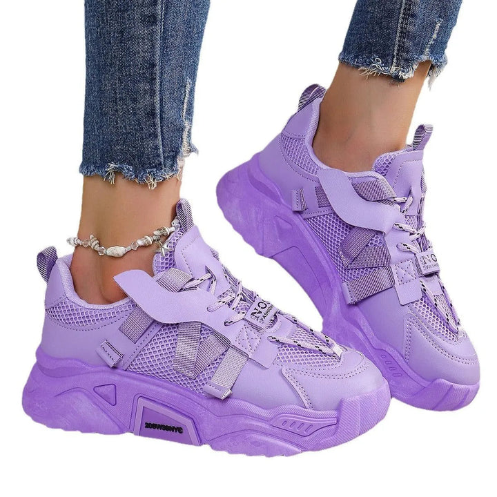 Drune | Mesh-Oberfläche Schuhe mit Plateau