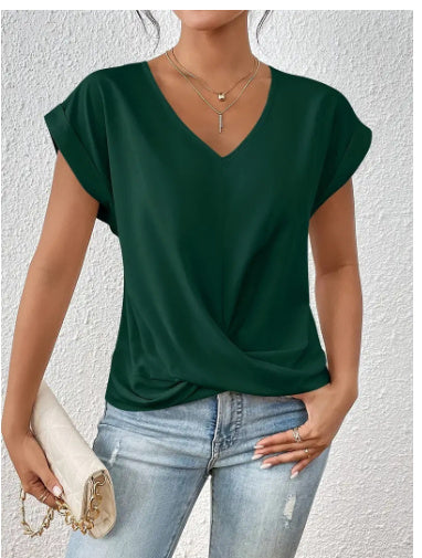 Drune Damen-T-Shirt – Unregelmäßiger Schnitt
