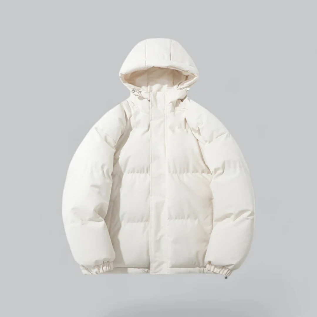 Drune | Winter Klassische Daunen Reißverschluss Jacke - Kapuzen