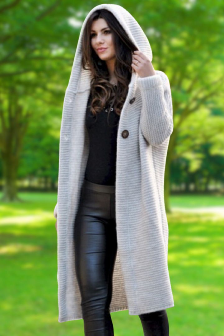 Drune | Elegante Lange Strickjacke