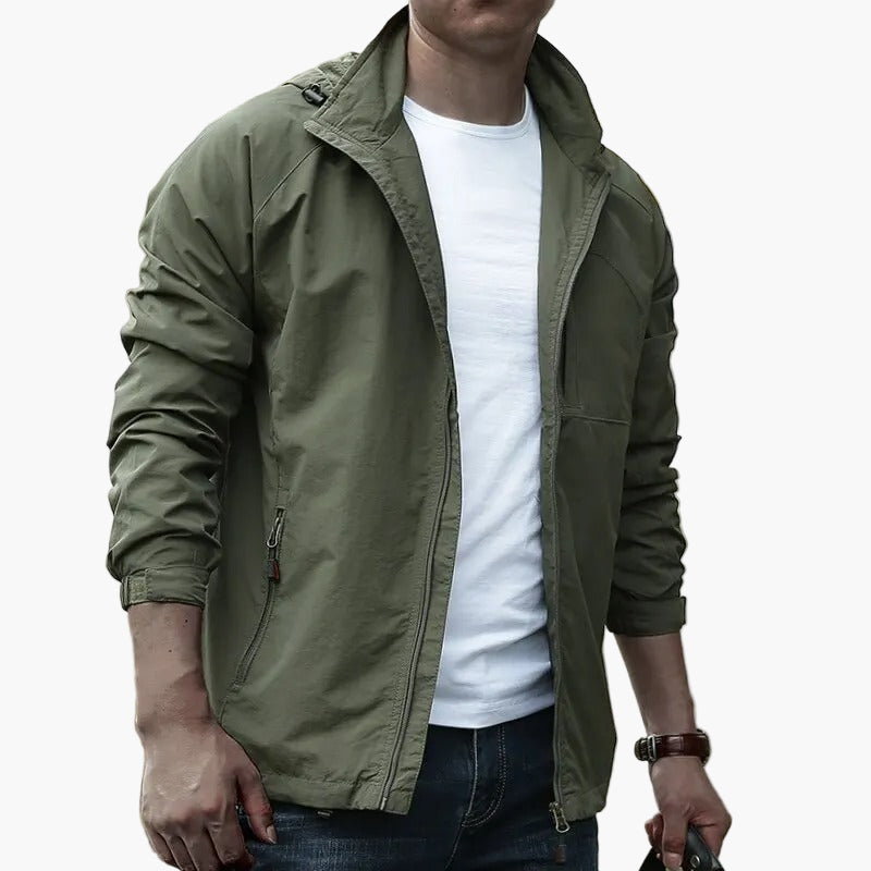 Drune | Cargo Sommerjacke Wasserdicht Atmungsaktiv Freizeit Outdoorjacke