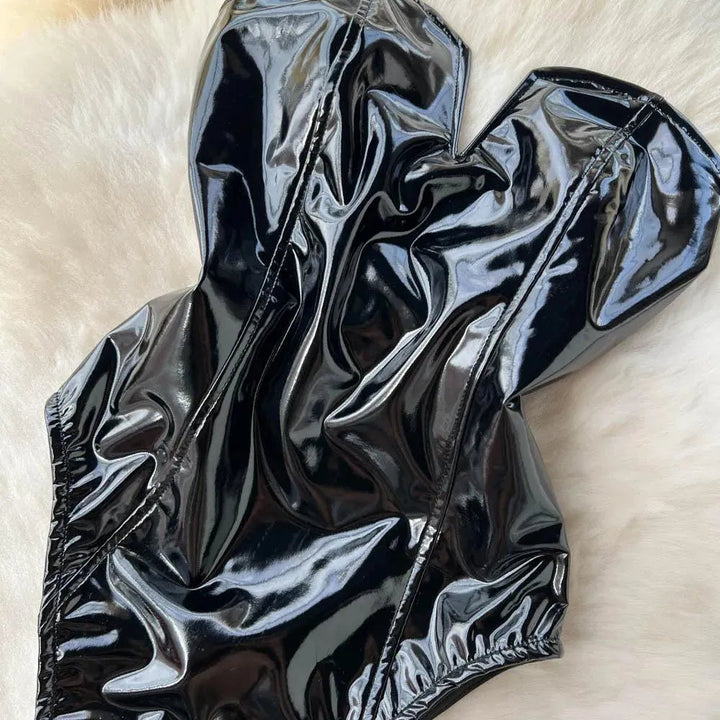 Drune | Body Donna made of PU leather with V-neck