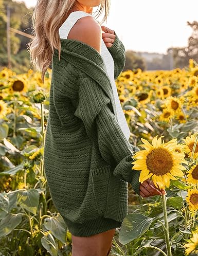 Drune | Elegante Übergroß Strickjacke
