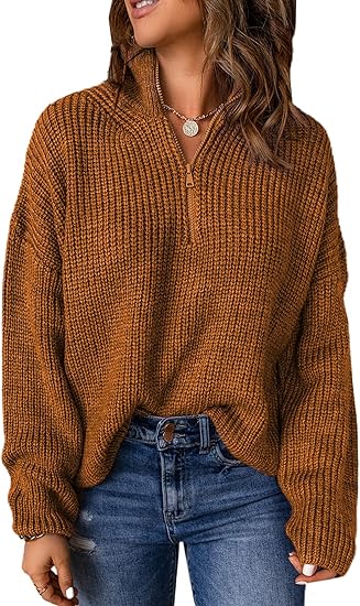 Drune | Eleganter Damenpullover mit V-Ausschnitt und Polo-Kragen