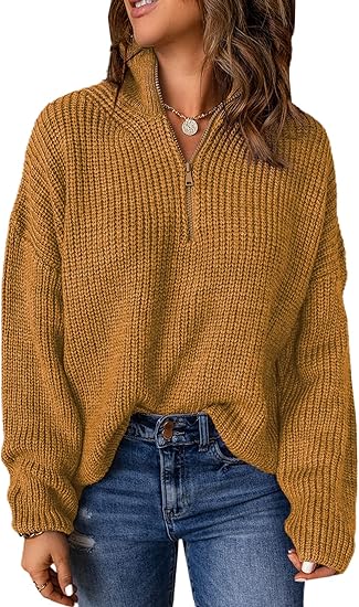 Drune | Eleganter Damenpullover mit V-Ausschnitt und Polo-Kragen