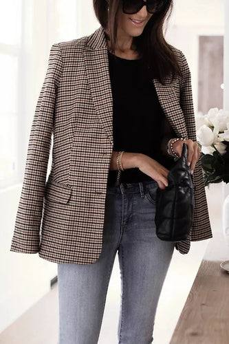 Drune | Boss Up Karomuster Boyfriend Blazer