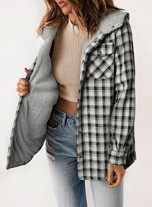Drune | Kariertes Futter Hemdjacke