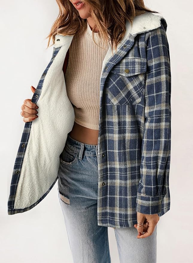 Drune | Kariertes Futter Hemdjacke