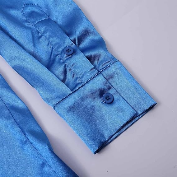 Herren Hochglanz Satinhemd mit modernem Schnitt und eleganten Details Drune