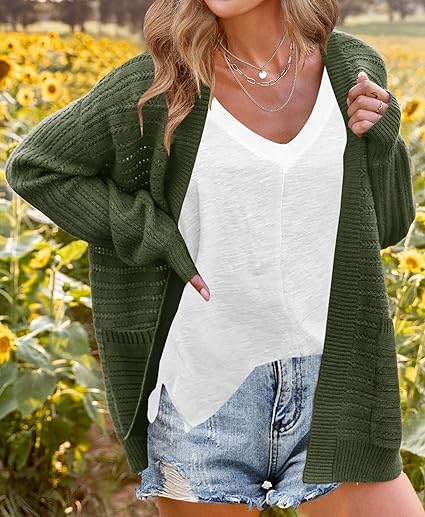 Drune | Elegante Übergroß Strickjacke