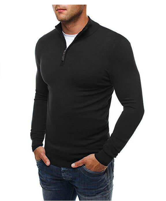 Drune | Herren Rollkragenpullover mit Reißverschluss