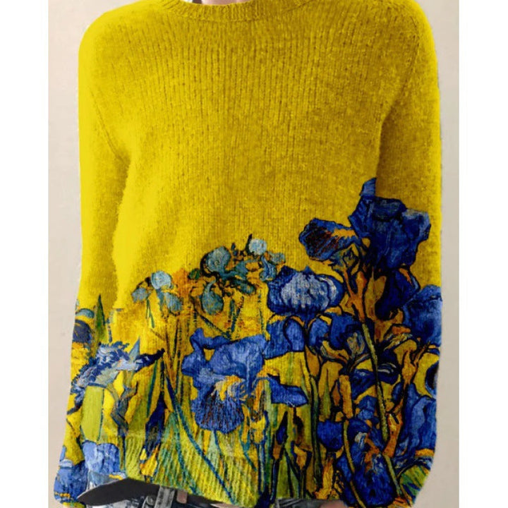 Drune | Bunter Pullover mit Blumenmuster