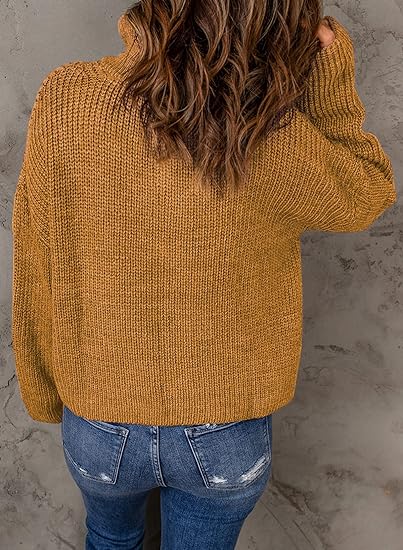 Drune | Eleganter Damenpullover mit V-Ausschnitt und Polo-Kragen
