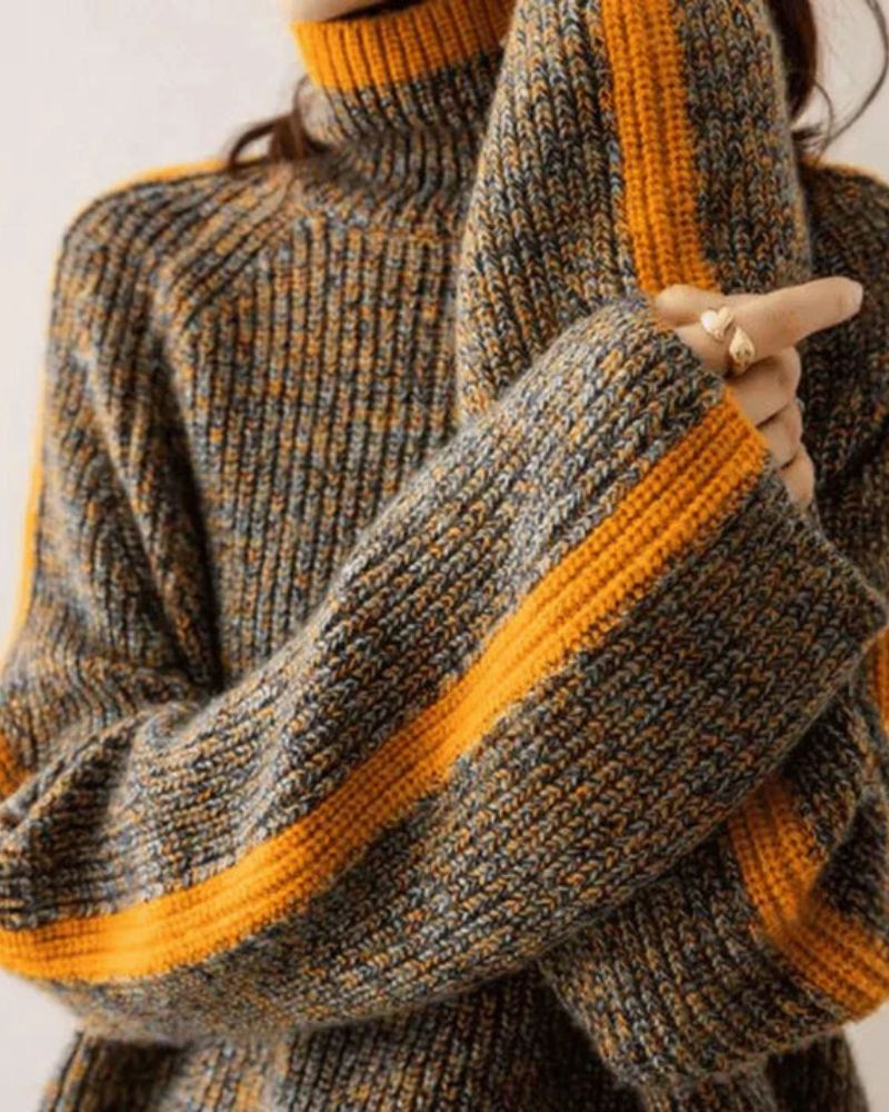 Drune | Stylischer Stehkragen-Pullover