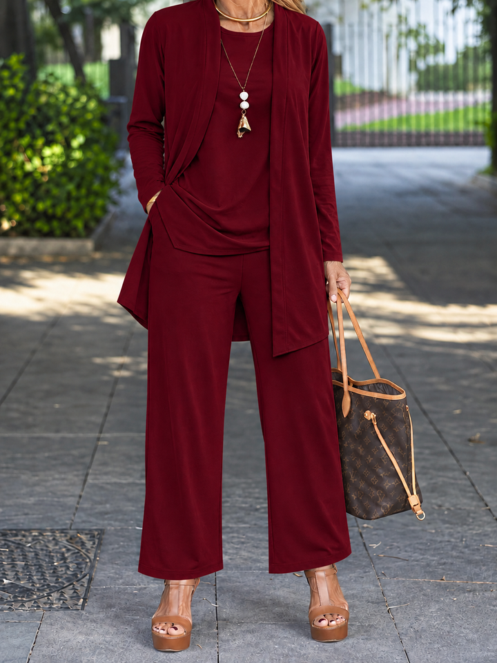 Damen Elegantes Dreiteiliges Hosenanzug Satz