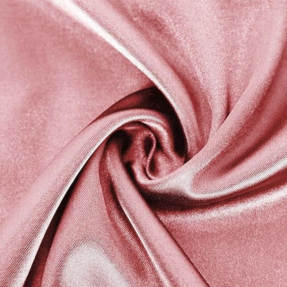 Damen Satin T-Shirt mit elegantem Wasserfall-Ausschnitt und schlichten Details Drune
