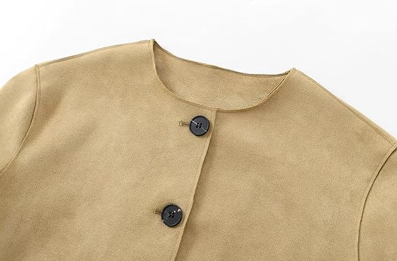 Drune | Cropped Blazerjacke mit Langen Ärmeln und Elegantem Tailliertem Schnitt