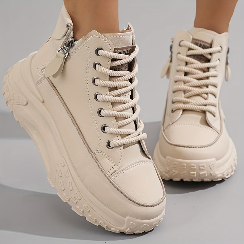 Drune | Lässige Plateau Knöchelhohe Sneaker