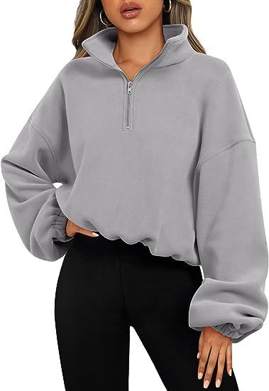 Drune | Sweatshirt mit Halb-Zip und Stehkragen