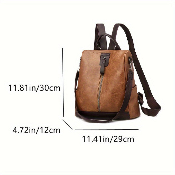 Drune | Diebstahlsicherer Damen Rucksack Vegan Anti-Diebstahl City-Backpack