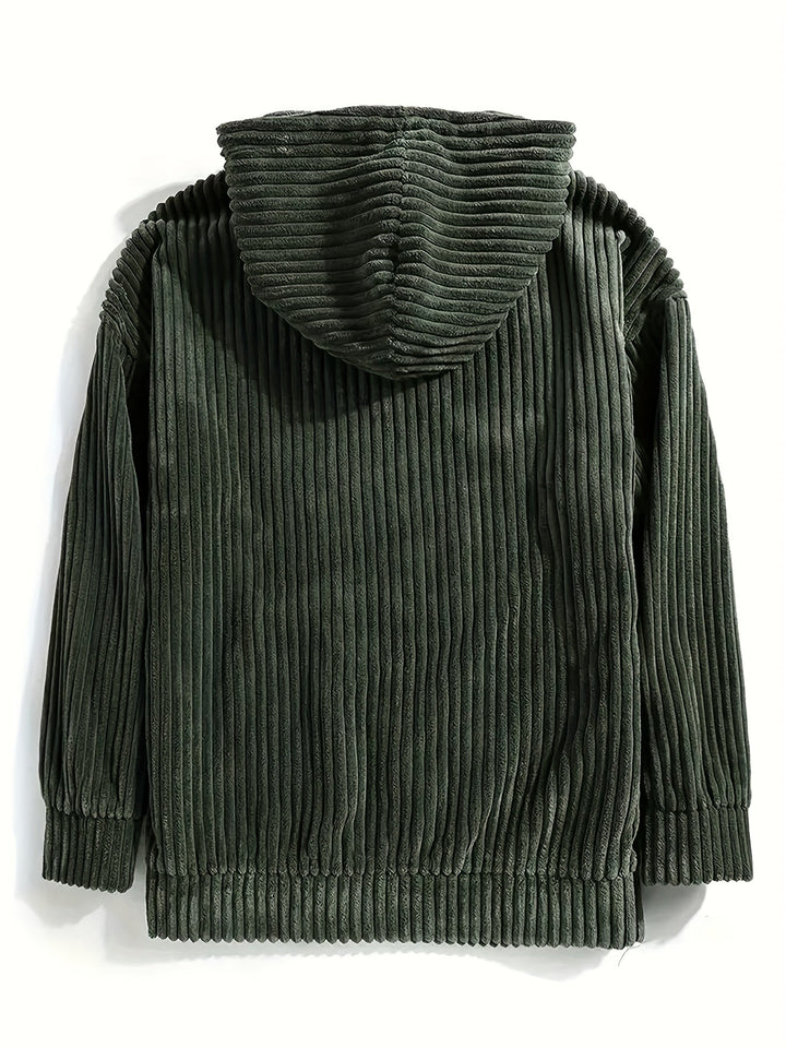 Drune | Pullover Mit Kapuze Aus Cord