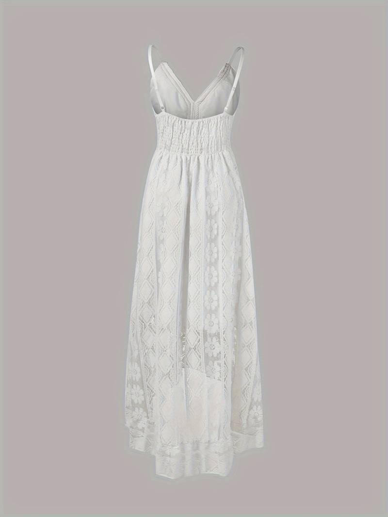 Drune – boho-maxi-sommerkleid mit spaghettiträgern und v-ausschnitt
