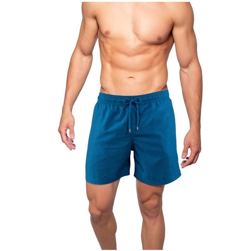 Drune | Bedruckte Herren Badeshorts Mit Doppelter Schicht Für Den Sommer