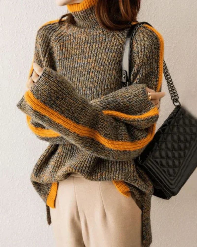 Drune | Stylischer Stehkragen-Pullover