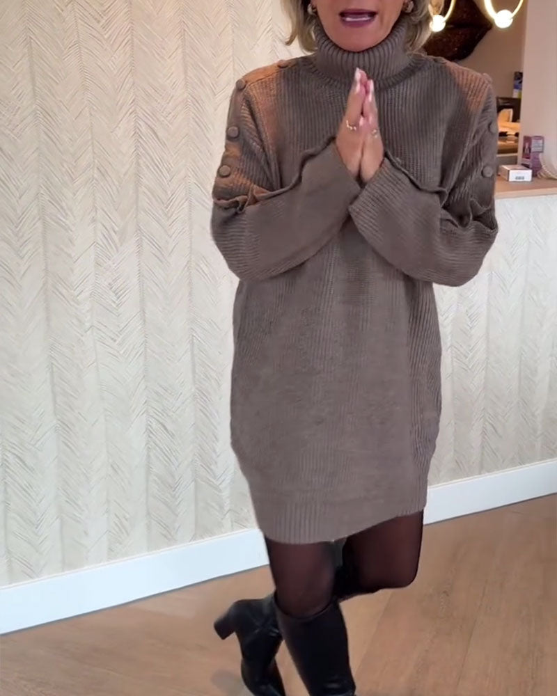 Drune | Strickkleid mit Knopfdesign
