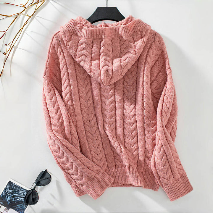 Drune | Klassischer Pullover Mit Zopfmuster Design