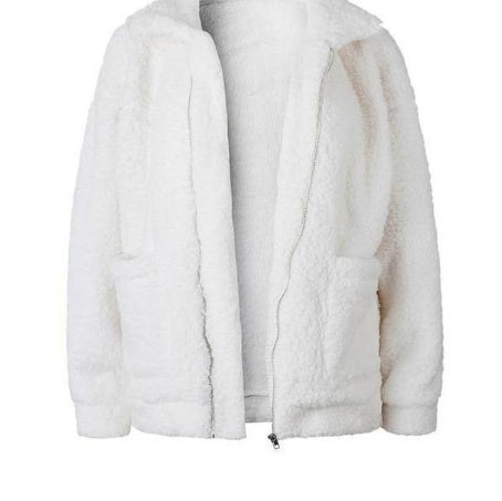 Drune | Damen Fleece Sweatshirt Mit Breitem Kragen