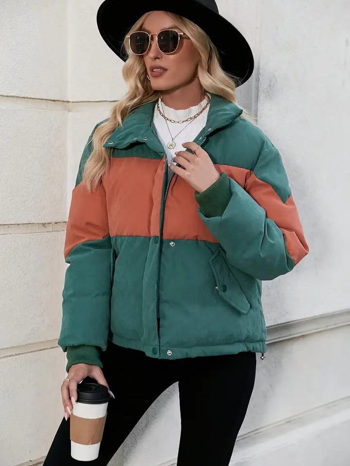 Drune | Color Block Puffy Coat