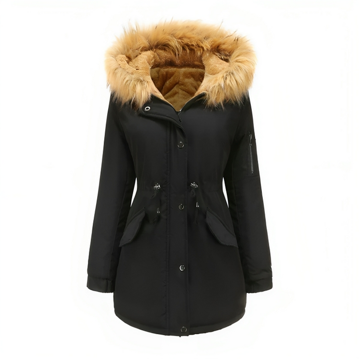Drune | Winter Parka mit veganem Pelz für Damen umweltfreundliche Materialien
