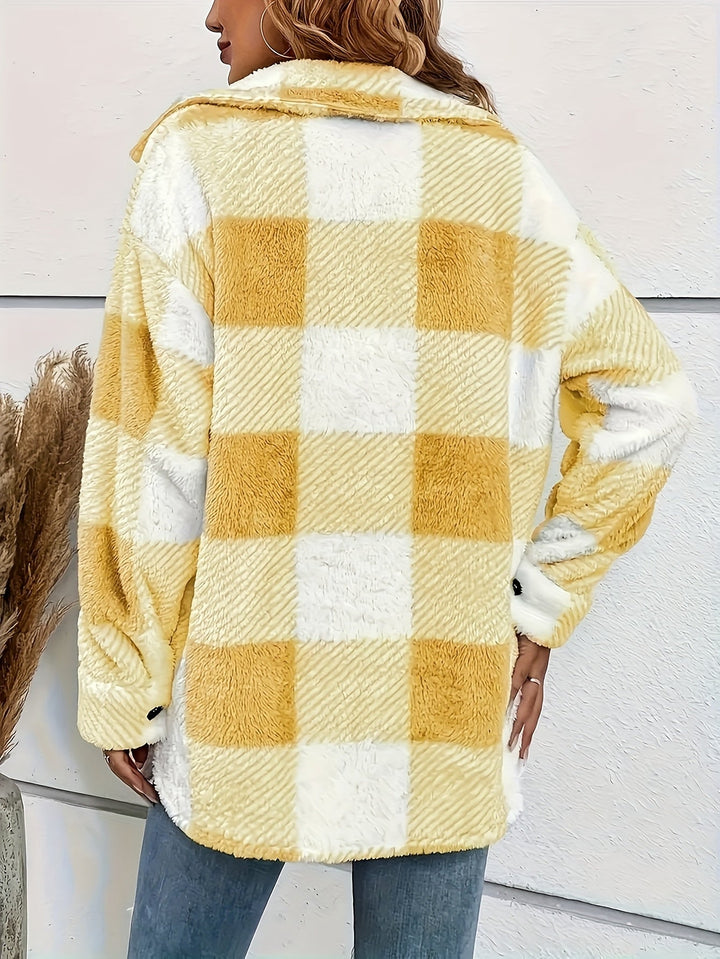 Drune | Karierte Jacke mit weicher Struktur